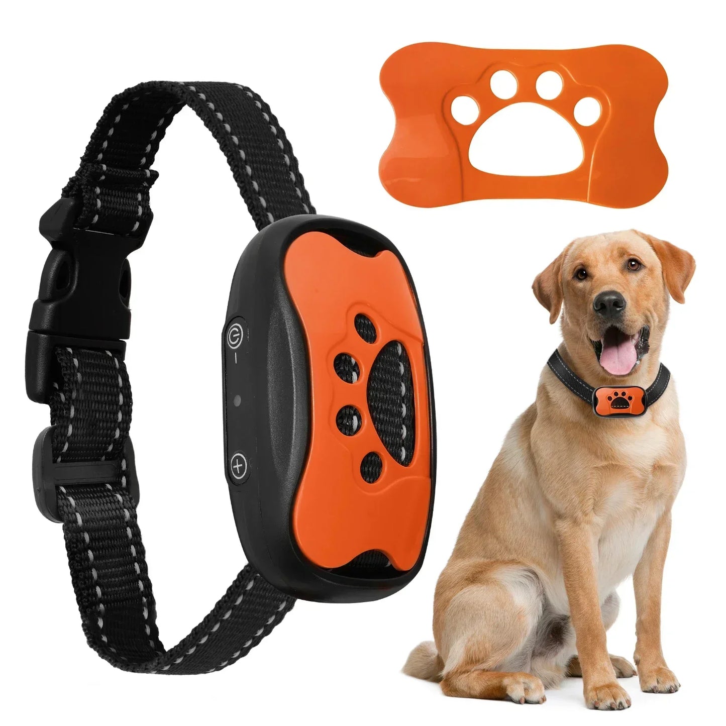 Anti Barking Device USB Rechargeable Dogs Training Collar Ultrasonic Stop Barking Vibration and Beep