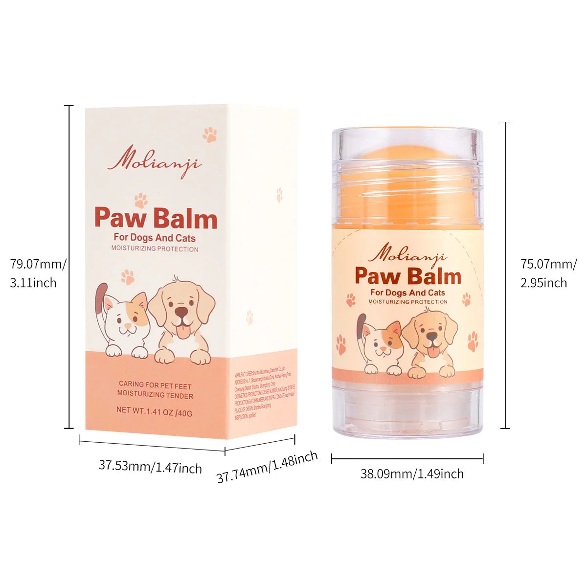 Pet Anti Cracking Moisturizing Paw and Nose Care
