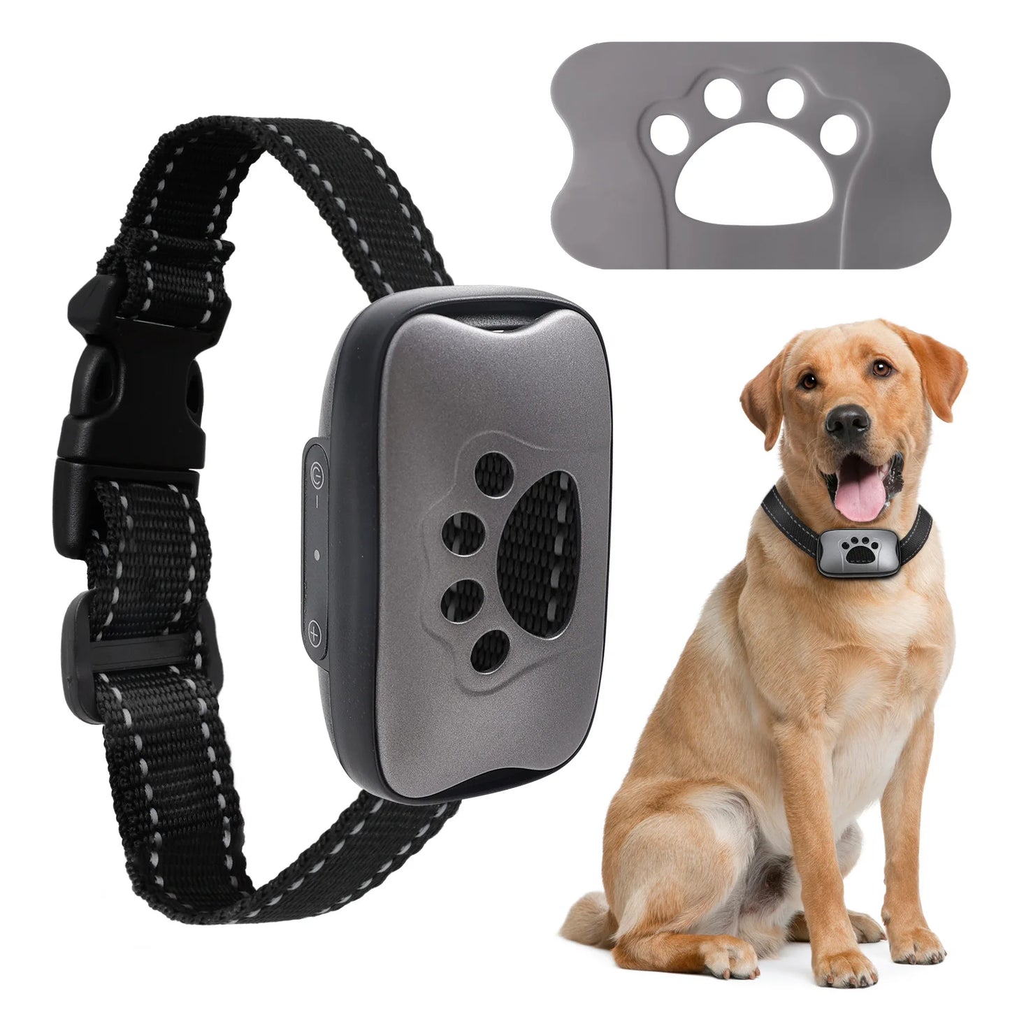Anti Barking Device USB Rechargeable Dogs Training Collar Ultrasonic Stop Barking Vibration and Beep