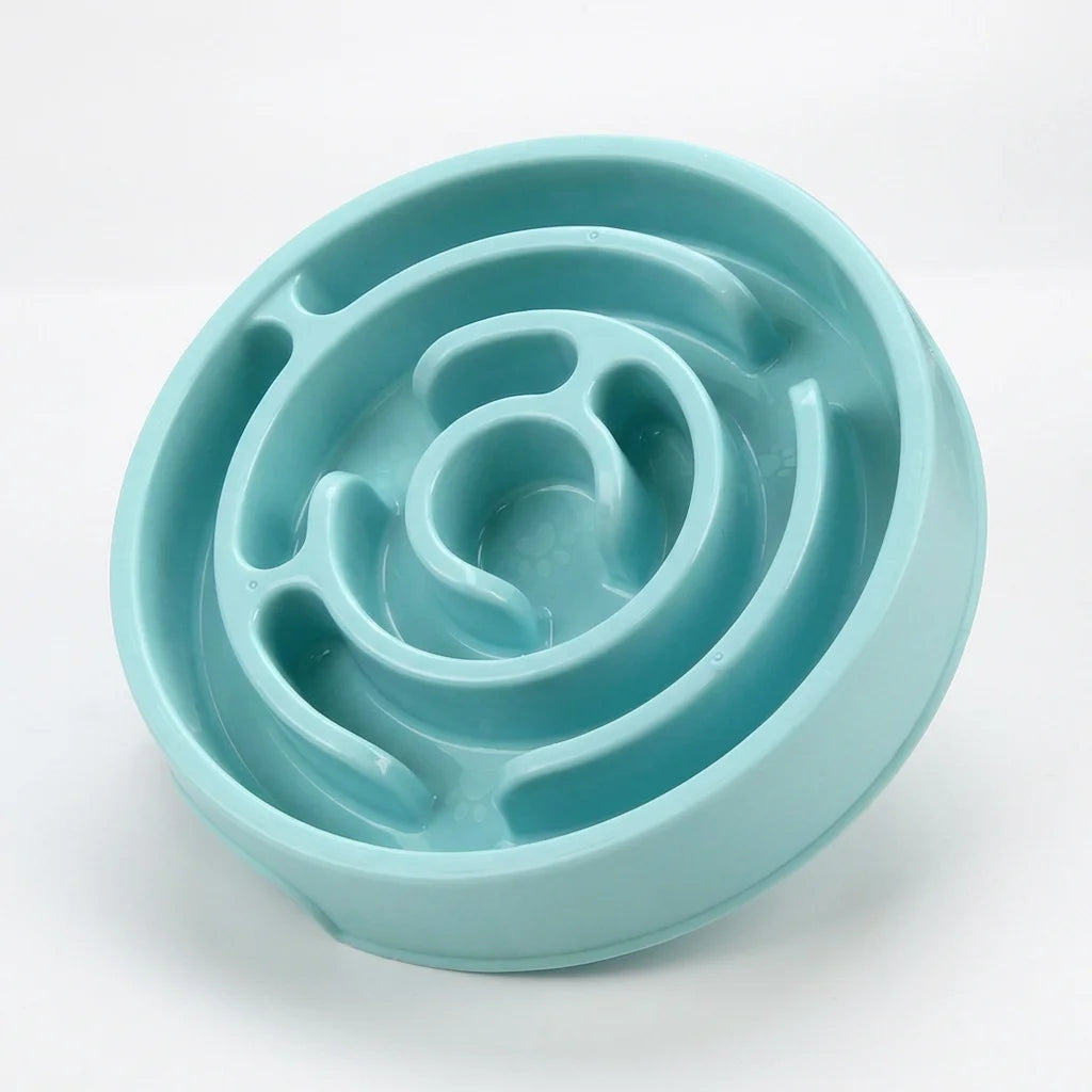 Slow Feeder Food Bowl - Non-Slip Interactive Maze Bowl for Dogs & Cats, Prevents Bloat & Choking, Healthy Eating Design