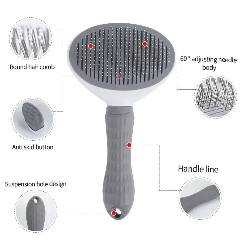 Pet Brush For Grooming Removes Hair