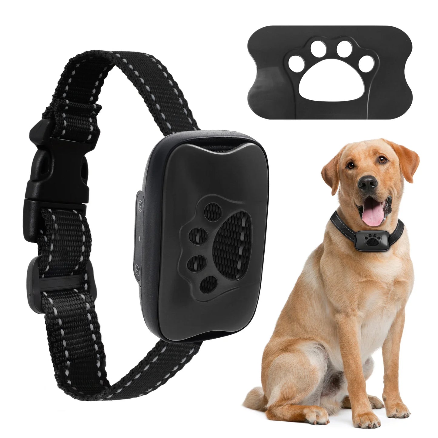 Anti Barking Device USB Rechargeable Dogs Training Collar Ultrasonic Stop Barking Vibration and Beep