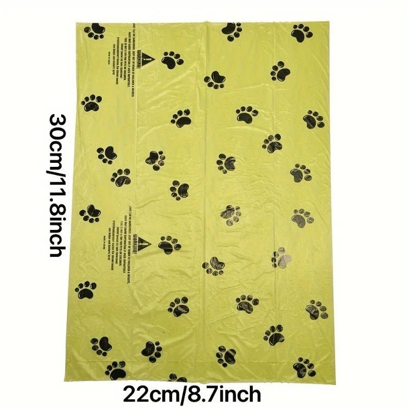 Degradable Paw-Print Waste Bags
