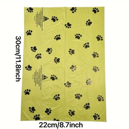 Degradable Paw-Print Waste Bags