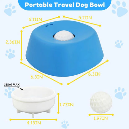 Pet Slow Feeder Bowl Non-Slip 3/4 Cup - Lick Toy for Liquid Treats Bone Broth Yogurt
