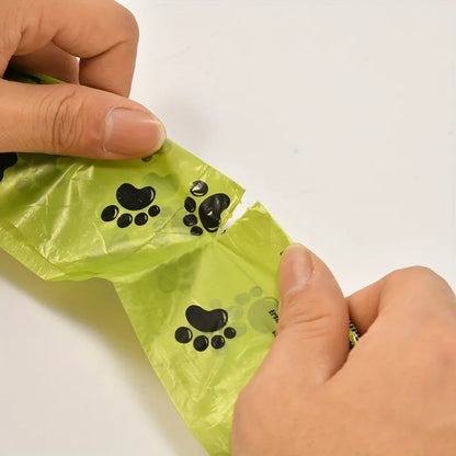 Degradable Paw-Print Waste Bags