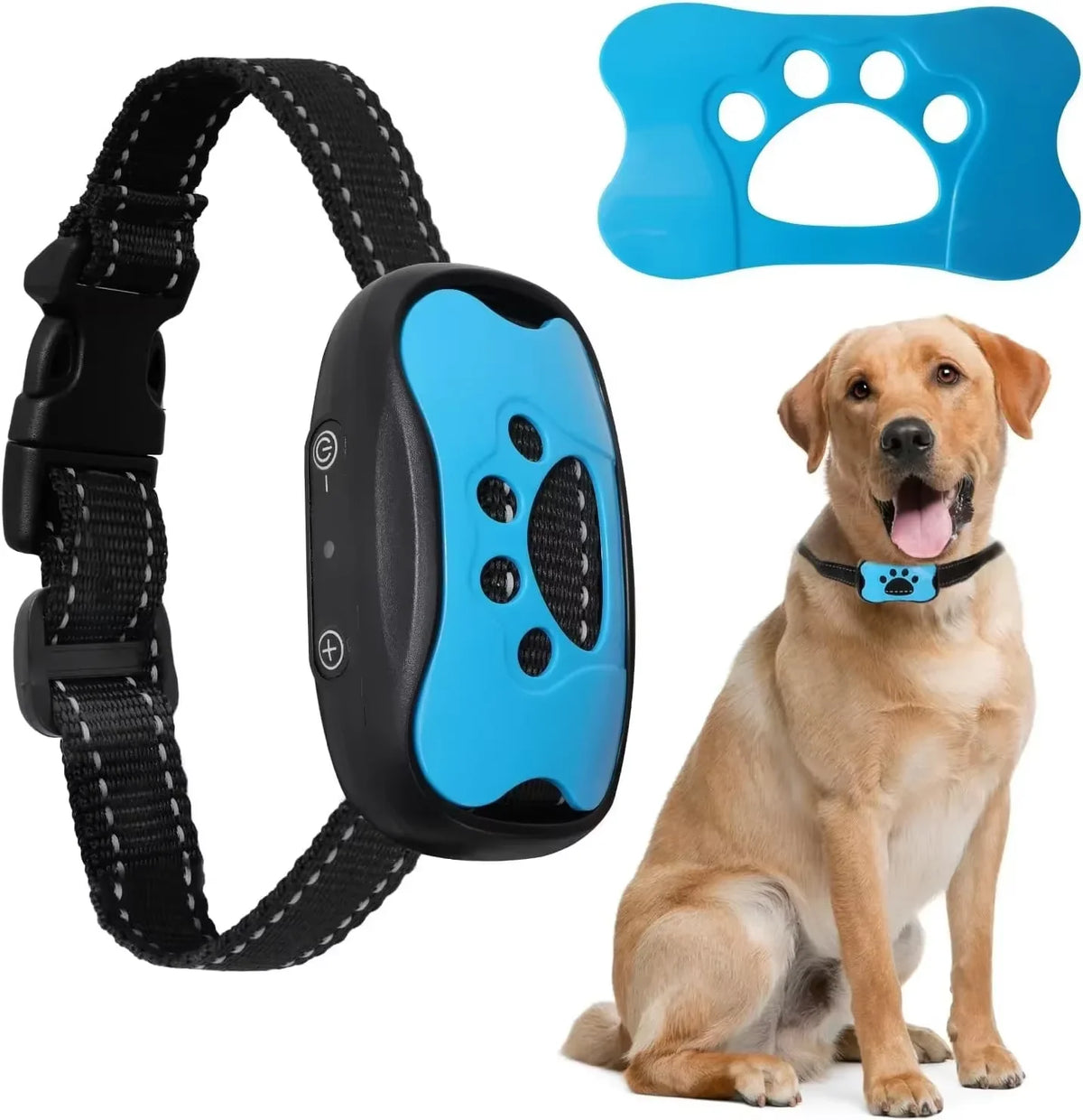 Anti Barking Device USB Rechargeable Dogs Training Collar Ultrasonic Stop Barking Vibration and Beep