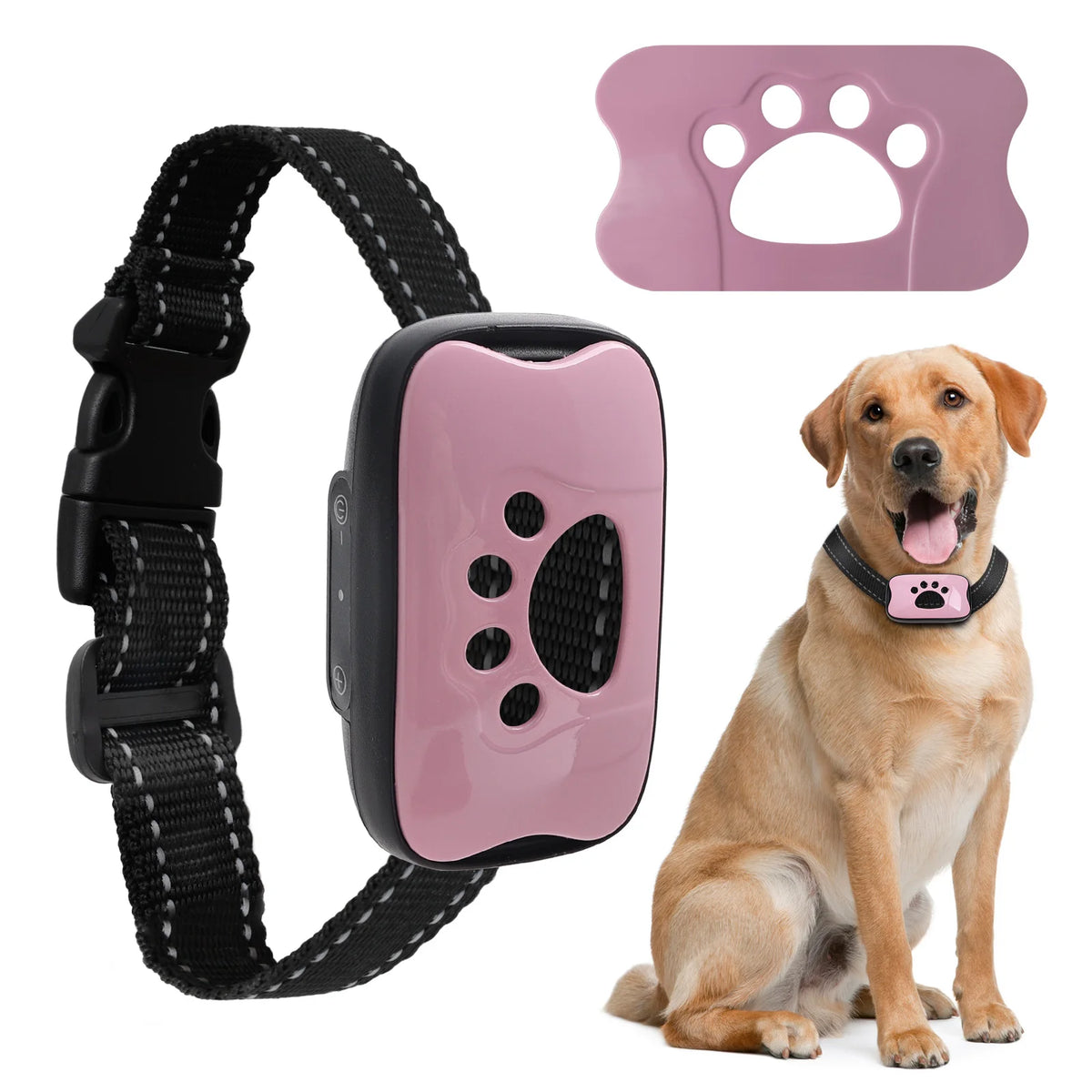 Anti Barking Device USB Rechargeable Dogs Training Collar Ultrasonic Stop Barking Vibration and Beep