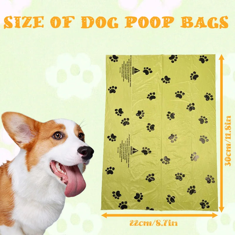 Degradable Paw-Print Waste Bags