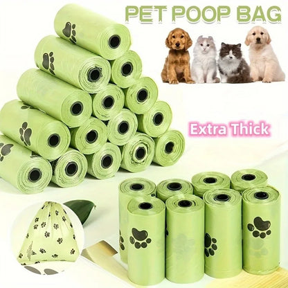 Degradable Paw-Print Waste Bags