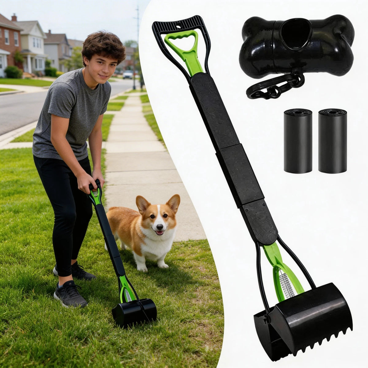 Heavy Duty Long-Handle Pooper Scooper