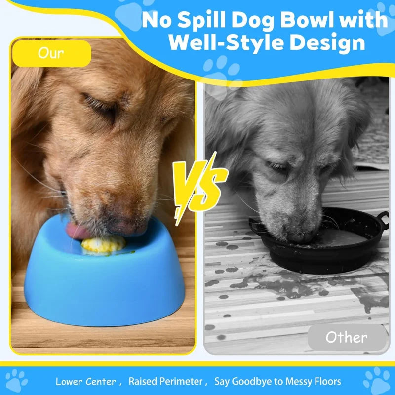 Pet Slow Feeder Bowl Non-Slip 3/4 Cup - Lick Toy for Liquid Treats Bone Broth Yogurt