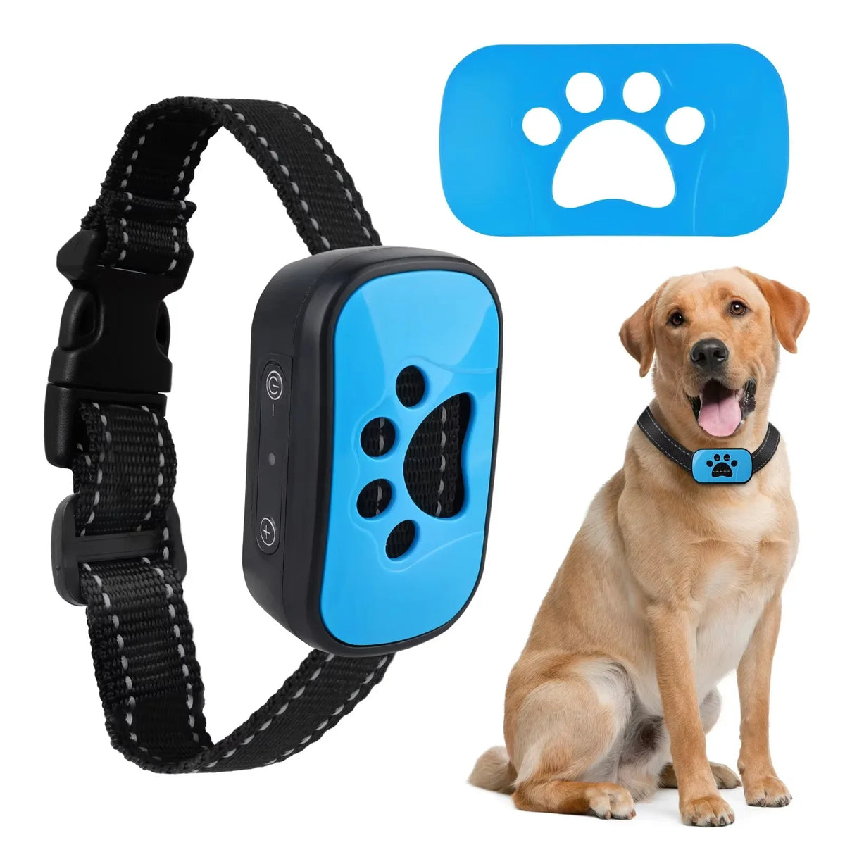 Anti Barking Device USB Rechargeable Dogs Training Collar Ultrasonic Stop Barking Vibration and Beep
