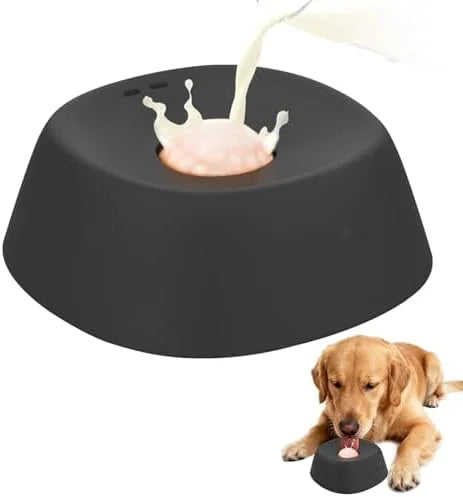 Pet Slow Feeder Bowl Non-Slip 3/4 Cup - Lick Toy for Liquid Treats Bone Broth Yogurt