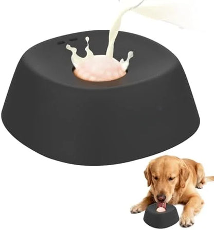 Pet Slow Feeder Bowl Non-Slip 3/4 Cup - Lick Toy for Liquid Treats Bone Broth Yogurt