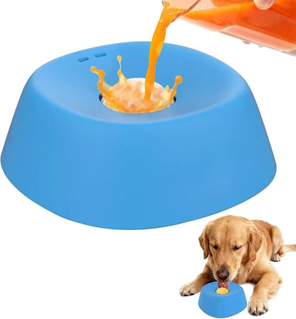 Pet Slow Feeder Bowl Non-Slip 3/4 Cup - Lick Toy for Liquid Treats Bone Broth Yogurt
